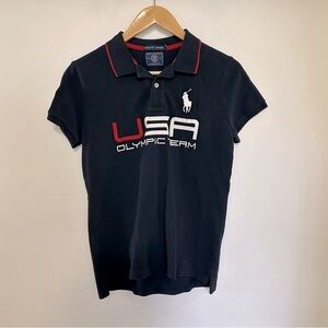 Ralph Lauren 2014 USA Olympic Team Polo Shirt, Size M, Red White Blue